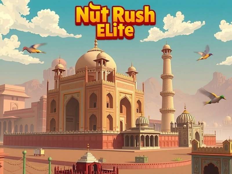 Indian Themed Levels Nut Rush Elite levels showing Indian landmarks